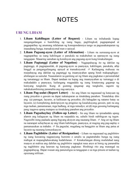 liham kahilingan|Mga Uri ng Liham (Different Types of Letters) .